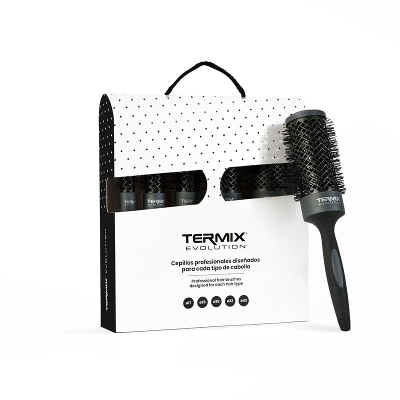 Termix Evolution Plus. Professionelle, thermische Rundhaarbürste mit Keramikrohr für den Friseursalo