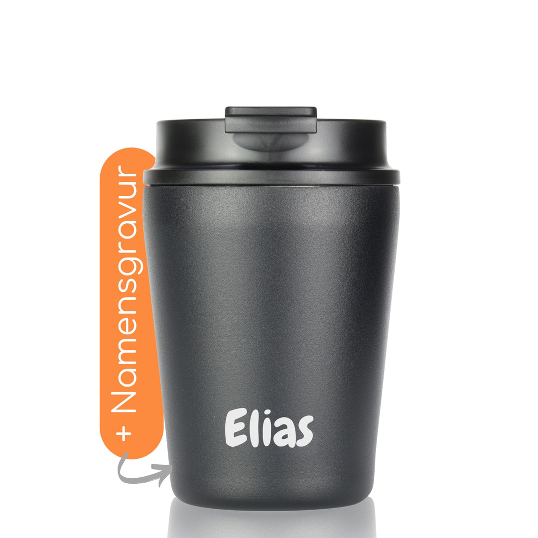 Milu Thermobecher 300ml, 400ml, 500ml - 100% Auslaufsicher - Edelstahl Kaffeebecher to go isoliert m