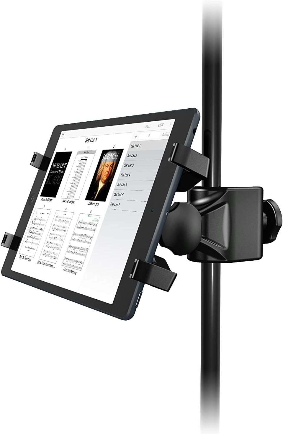 IK Multimedia iKlip Xpand verstellbare Thermoplastik Halterung für Tablet bis 30,7 cm (12,1 Zoll) iK