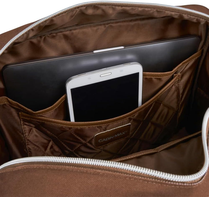 Cabin Max Vela 40x30x20 Untersitz-Kabinentasche für Reisen – Handgepäcktasche mit Trolley-Aufsteckfu