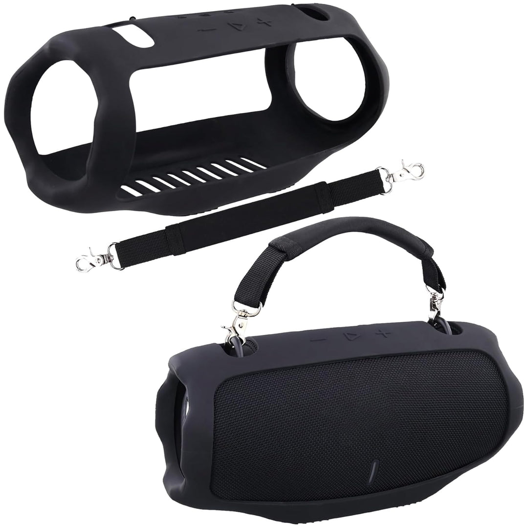 co2CREA Tragetasche Case Silikonhülle kompatibel mit JBL Xtreme 4 Tragbarer Bluetooth Lautsprecher,T