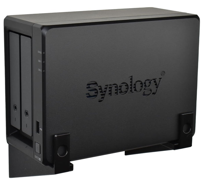 Wandhalterung passend für Synology Diskstation DS720+, DS723+ und DVA1622 (Schwarz), Schwarz