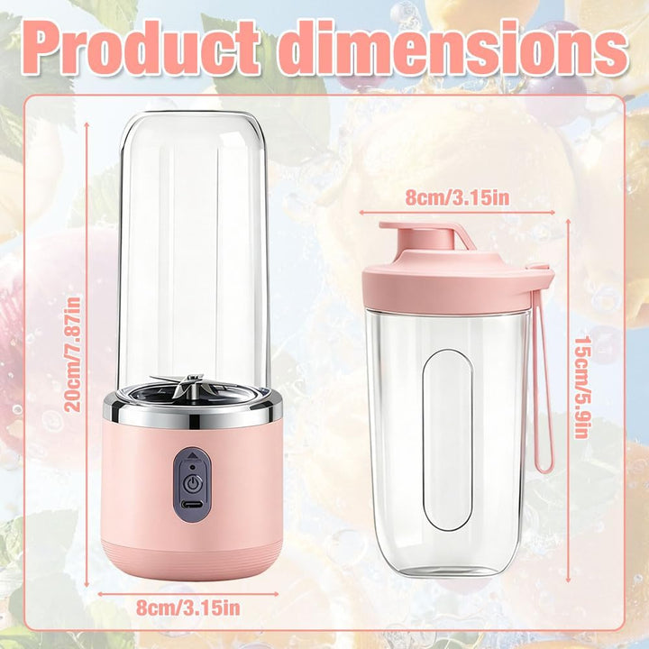 Foreverup Tragbarer Mixer, Maker to Go Mini-Standmixer, Smoothie Maker, Portabler Elektrischer Saftp