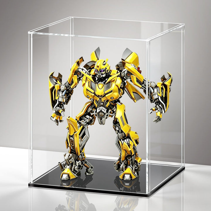 LANSCOERY Acryl Vitrine Selbstmontage Showcase Display case Schaukasten Boxen für Spielzeug Modell S
