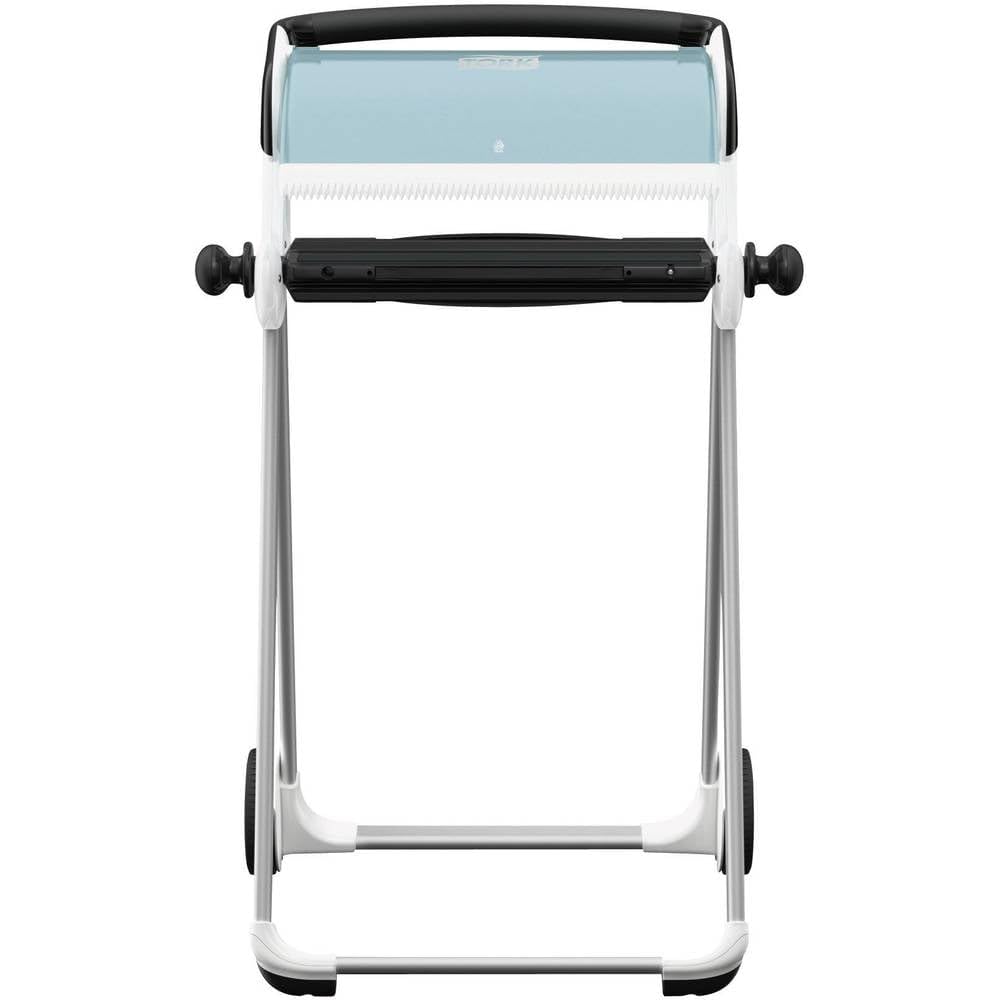 Tork Bodenständer für Wischtuchrollen Weiss und Türkis W1, Mobil, Performance Linie, 652000 Spender,