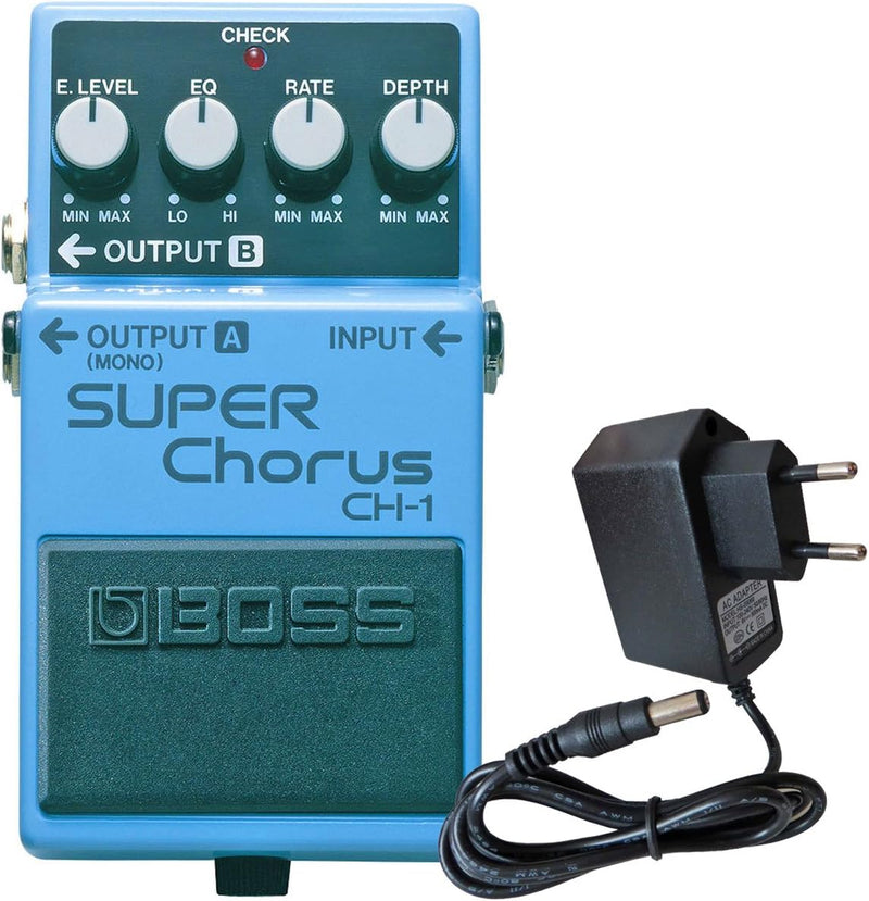 Boss CH-1 Super Chorus Stereo + keepdrum Netzteil 9V