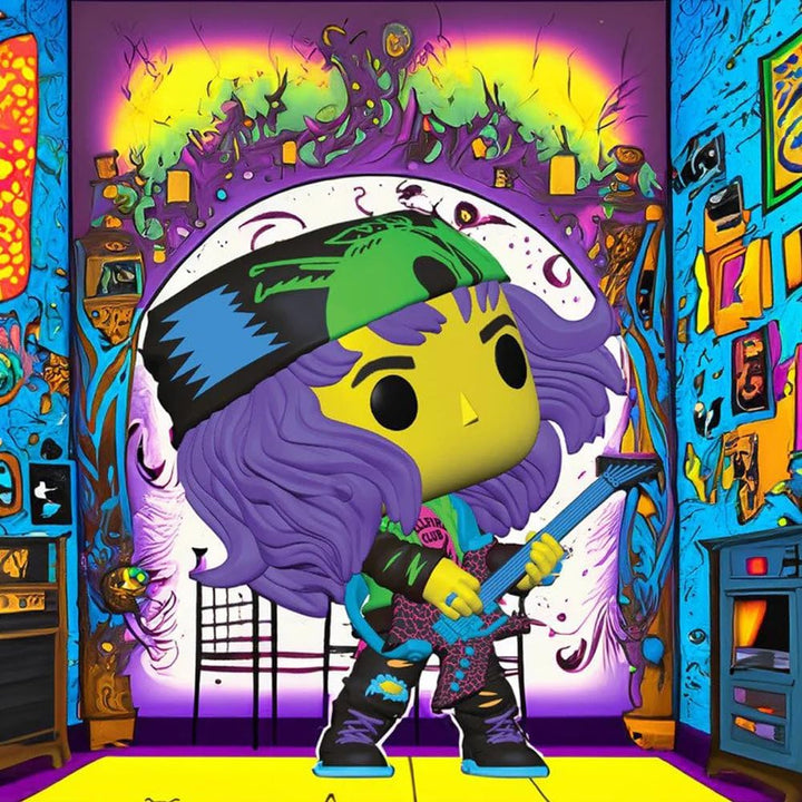 Funko POP! TV: Hunter Eddie with Guitar Blacklight (Stranger Things) Special Edition