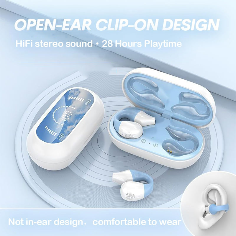 Open Ear Sportkopfhörer Luftleitung Knochenschall Kopfhörer kabellos Bluetooth mit Mic wasserdicht W