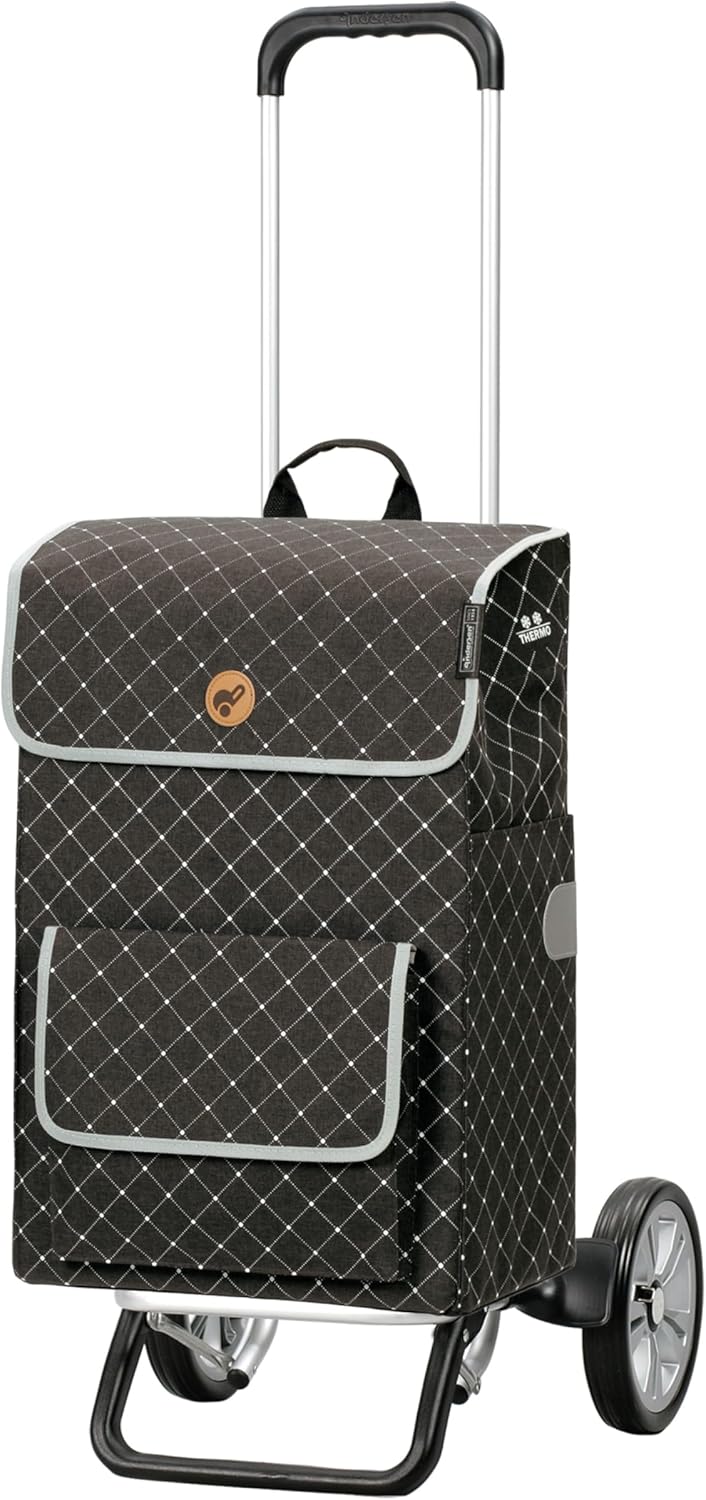 ANDERSEN Einkaufstrolley - Alu Star Shopper Tamo anthrazit 51 L Reflektor,Thermo, Aluminium, höhenve