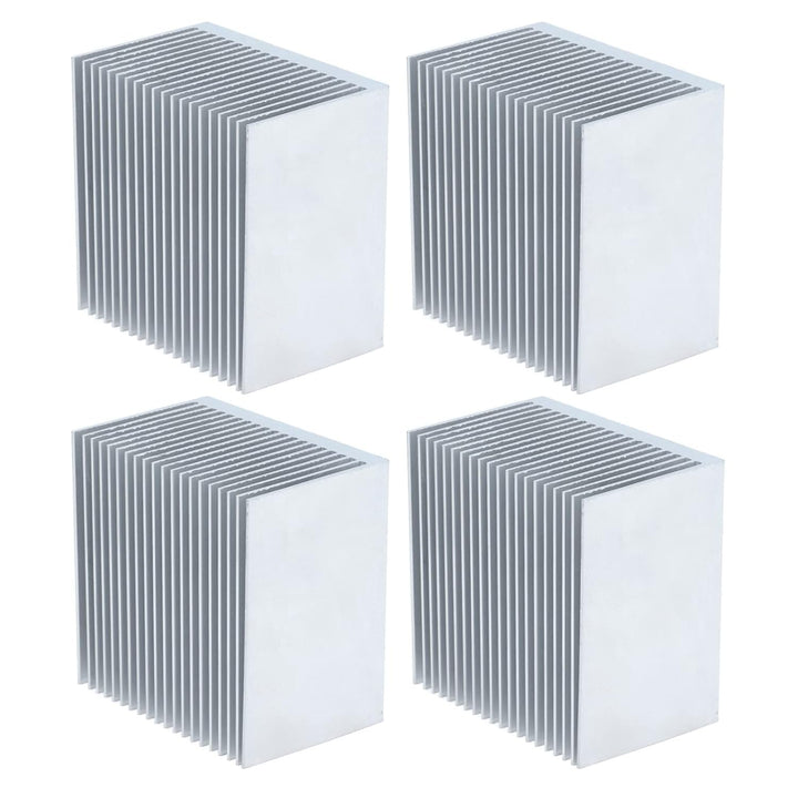 Aluminium-Kühlkörper, 4 PC Kühlrippen-Kühlkörper-Kit, 60 x 60 x 39 mm Kühlkörper für die Kühlung von