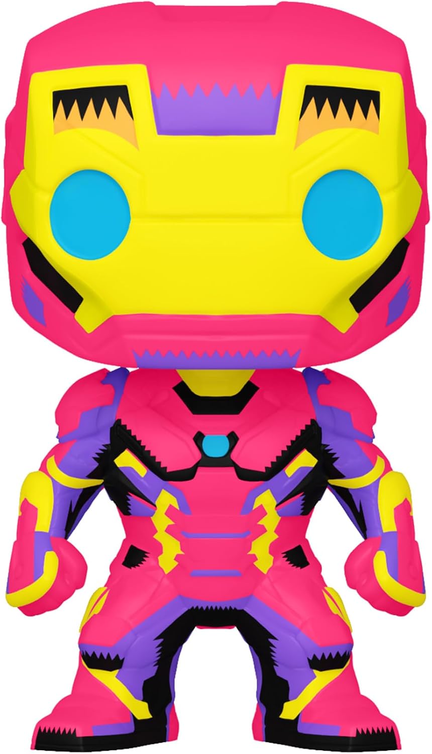 Funko Pop! Marvel: Black Light - Iron Man - Marvel Comics - Vinyl-Sammelfigur - Geschenkidee - Offiz