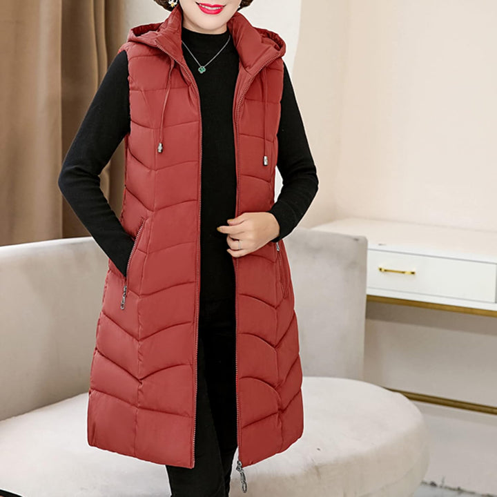 Guotobe Damen Weste Warm Trachtenweste Winterweste Herbst Winter mit Reissverschluss Daunenweste Ärm