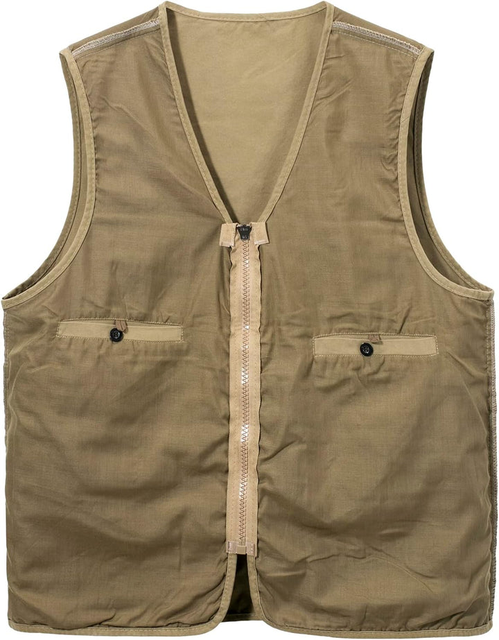 Oralidera Herren Outdoor Weste Freizeit Jacke Leicht Safari Weste mit Reissverschluss Jagd und Angle