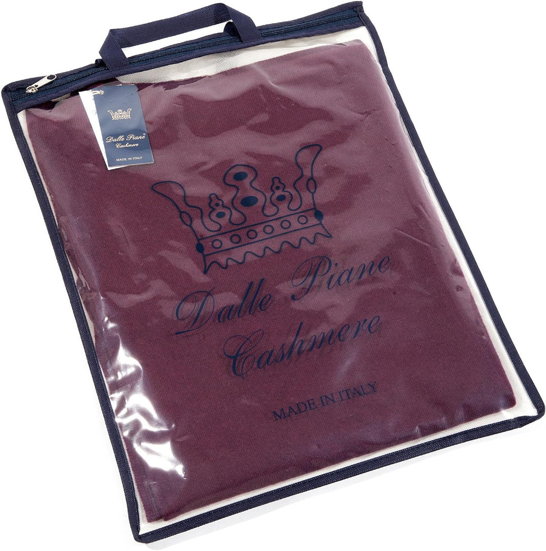Dalle Piane Cashmere - Poncho mit Knöpfen aus Kaschmir-Gemisch - für Damen Einheitsgrösse Bordeaux,