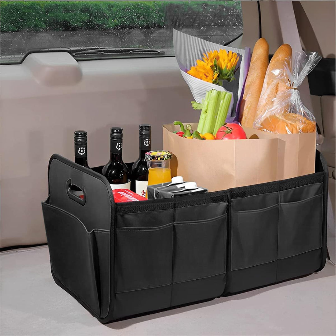 CGEAMDY Kofferraum Organizer, Auto Kofferraumtasche Faltbar & Stabil, Rutschfeste Auto Faltbox Aufbe
