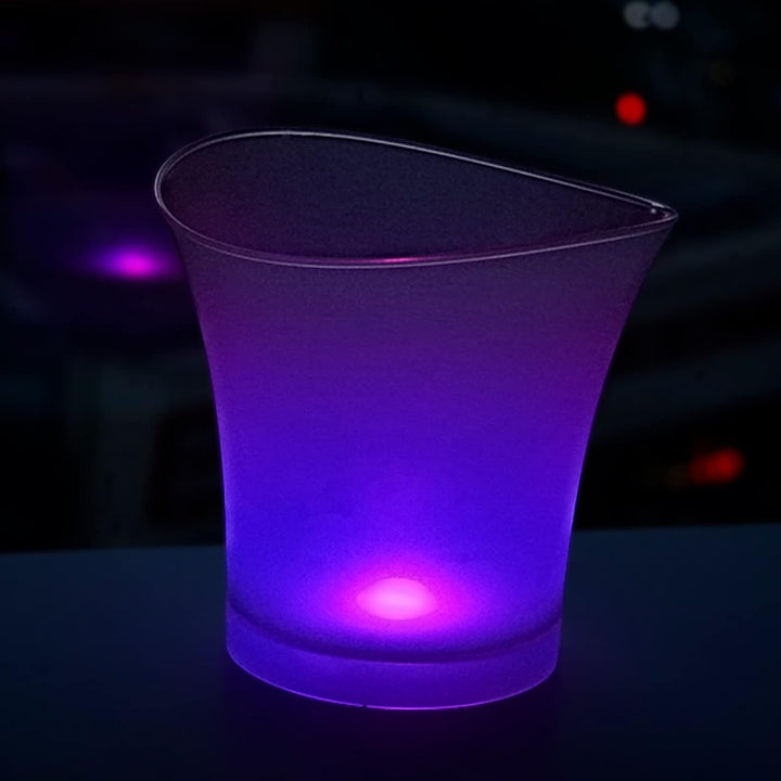 Led Eiskübel,sektkühler Led, 5L Led Eiseimer,Farbe Kann Eingestellt Werden, Bunter Farbverlauf,Bunte
