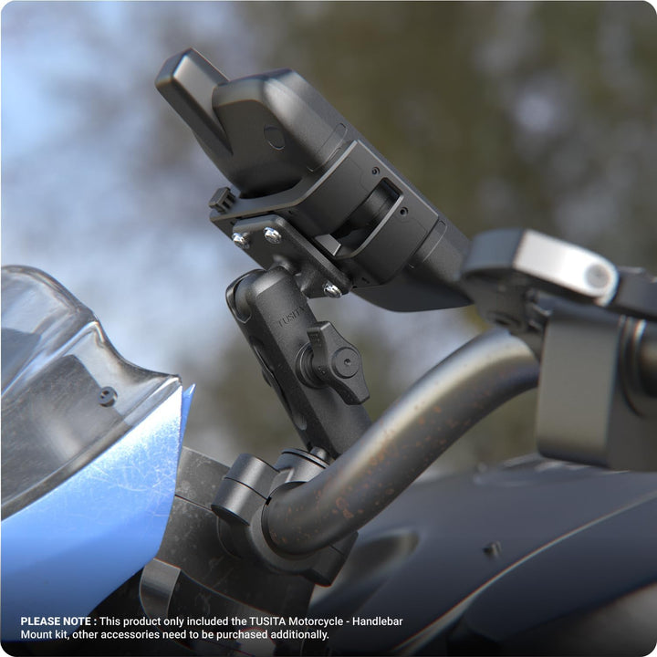 TUSITA Motorrad GPS Halterung Kompatibel mit Garmin Montana, Zumo XT GPS - Lenkerbasis mit Mittelgro