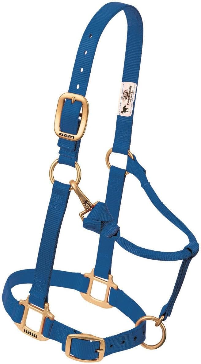 Weaver Leather Original verstellbares Nylonhalfter für Pferde Yearling rot, Yearling rot