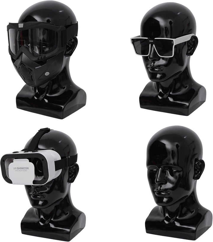 Mannequin Head Male Professional Cosmetology Manikin Head for Display Headset, Headphone, Game Conso