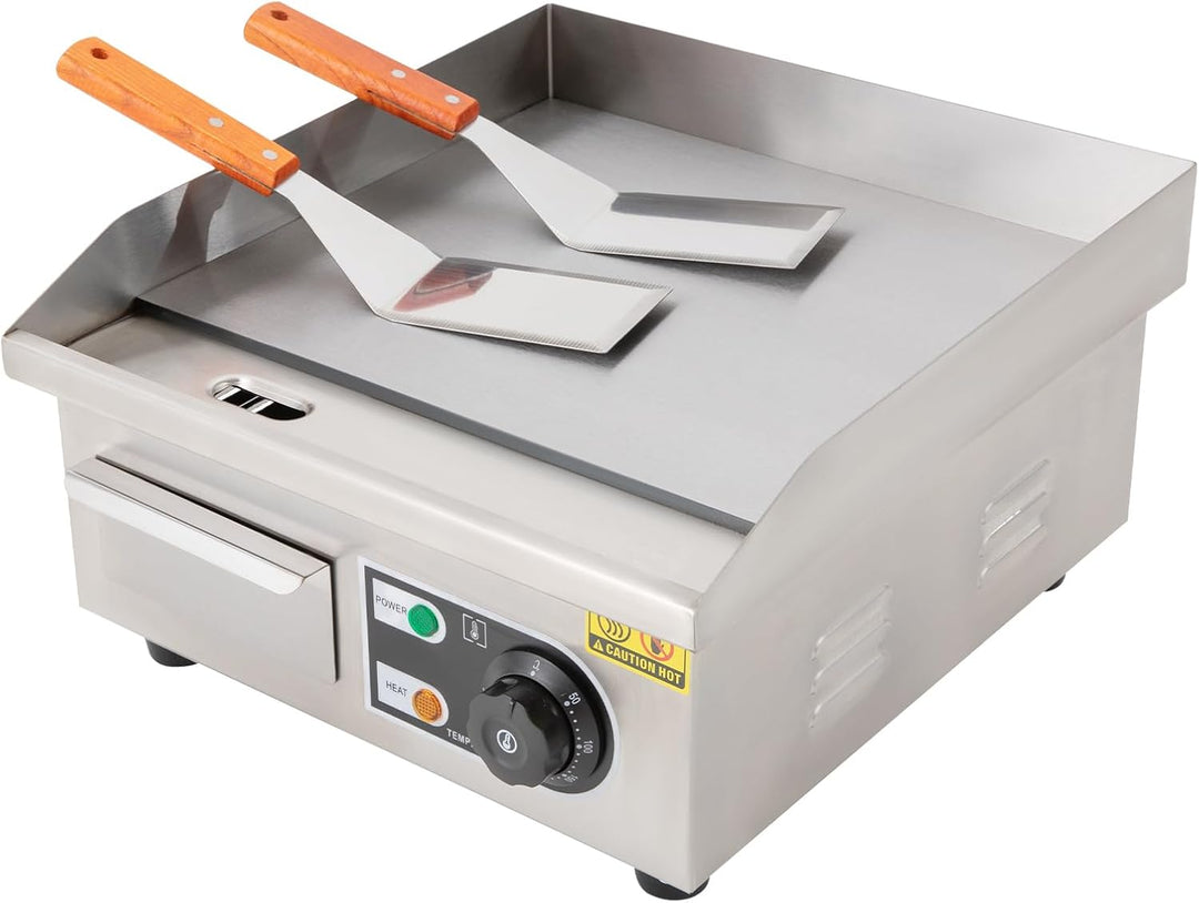 2000W Kommerzielle elektrische Grillplatte, Edelstahl Grill, 14 Zoll elektrische Grillplatte 35.5 *