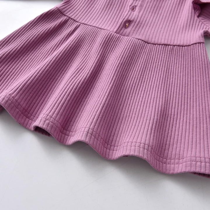 Derouetkia Baby Mädchen Kleidung Kleinkind Mädchen Rüschen Tops Langarm Hose mit Stirnband Outfit Se