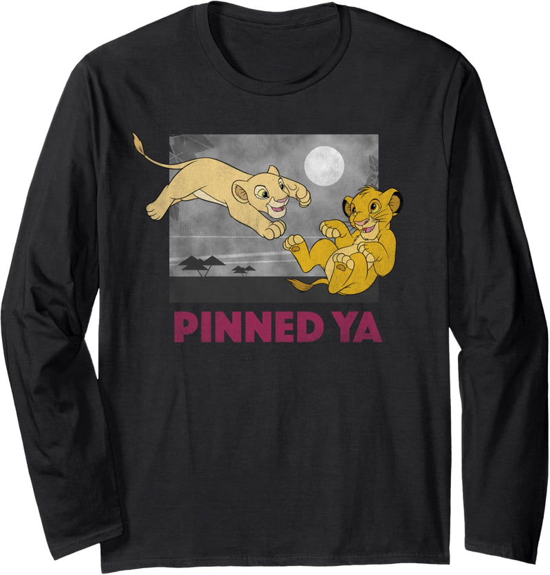 Disney The Lion King Simba And Nala Pinned Ya Portrait Langarmshirt