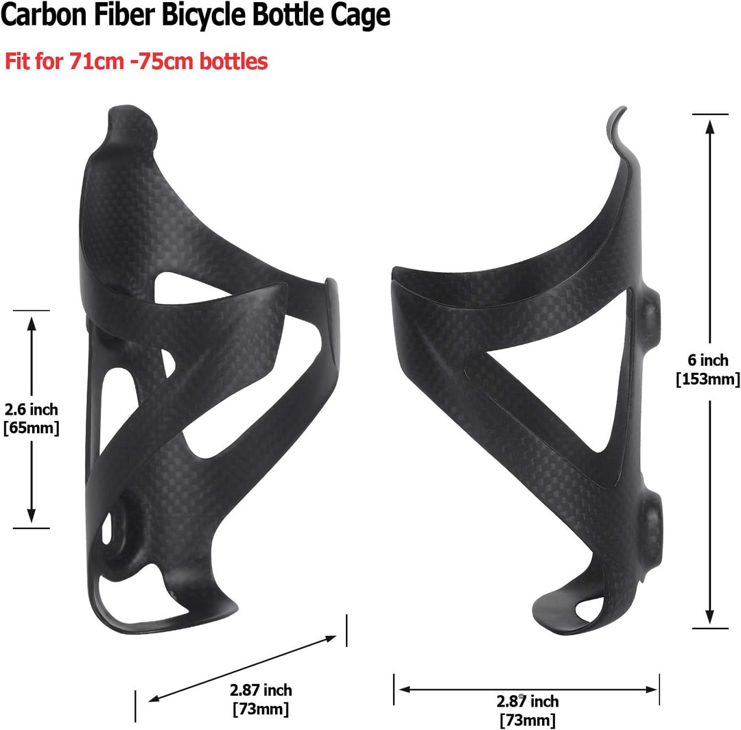 KABON Fahrrad Flaschenhalter,Ultraleichter 3K Carbon Radfahren Wasserflaschenhalter Getränkehalter f