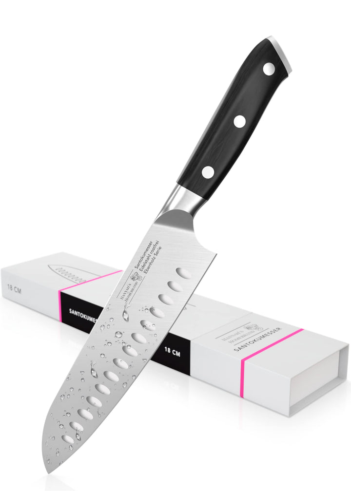 Hannah's Homebrand® Santoku Messer & Sushi Messer - verblüffend scharfes Küchenmesser 18 cm Klinge -