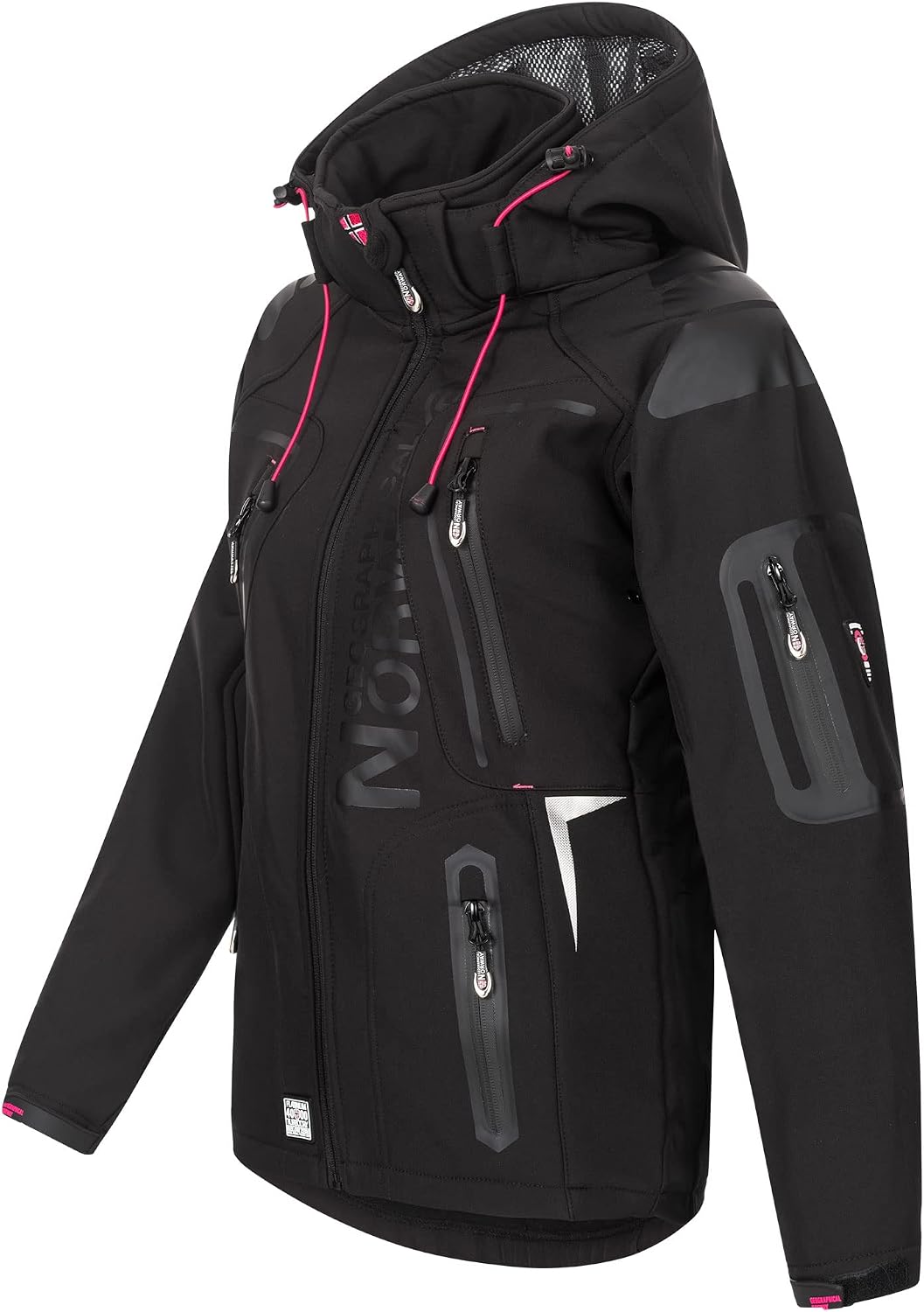 Geographical Norway Damen Softshell Funktions Outdoor Regen Jacke IMS Edition Sport wasserabweisend