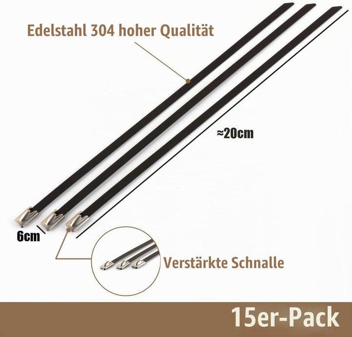 ilauke Hitzeschutzband Auspuffband, 15M*5CM Hitzeschutzband Auspuff Gelb mit 15 Edelstahl Kabelbinde