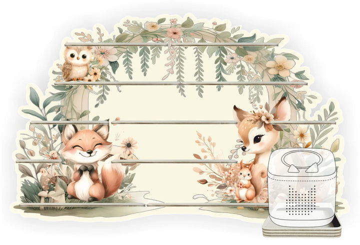 Farbklecks-Collection Tonie Regal Blumenbogentiere, Wandregal für bis zu 65 Hörfiguren, mit speziell