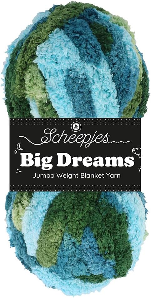 Scheepjes Big Dreams 1x200g - 512 Empower, Graues Recyceltes Polyester Garn Grijs, Grijs