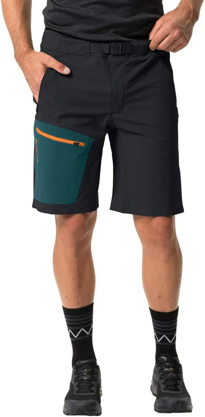 VAUDE Herren Shorts Men's Badile Shorts 46 Black/Green, 46 Black/Green