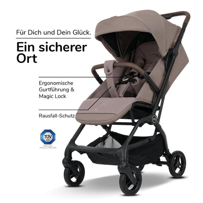 my junior® Buggy PICO² | bis 22kg | Einhand AutoFold-Klappmechanismus | Ergonomische Liegeposition n