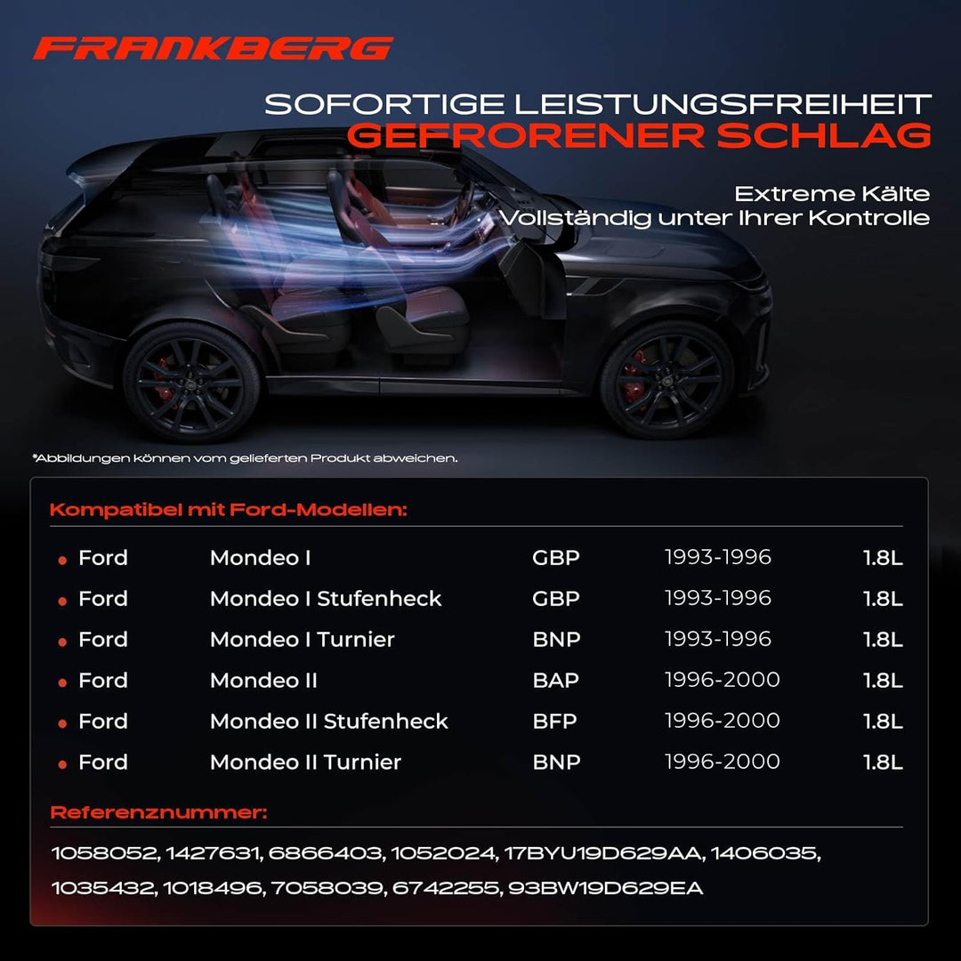 Frankberg Klimakompressor Klimaanlage Kompatibel mit Mondeo I GBP 1.8L Diesel 1993-1996 Mondeo II BA