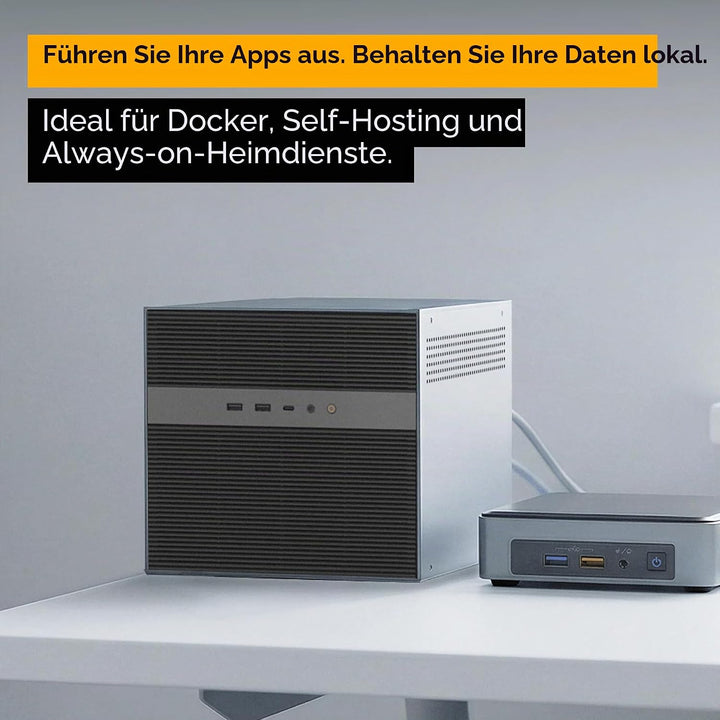 ZimaCube 2 NAS Server mit Intel i3-1215U, Netzwerkspeicher 6 Bay | Thunderbolt 4, Dual 2,5GbE und PC