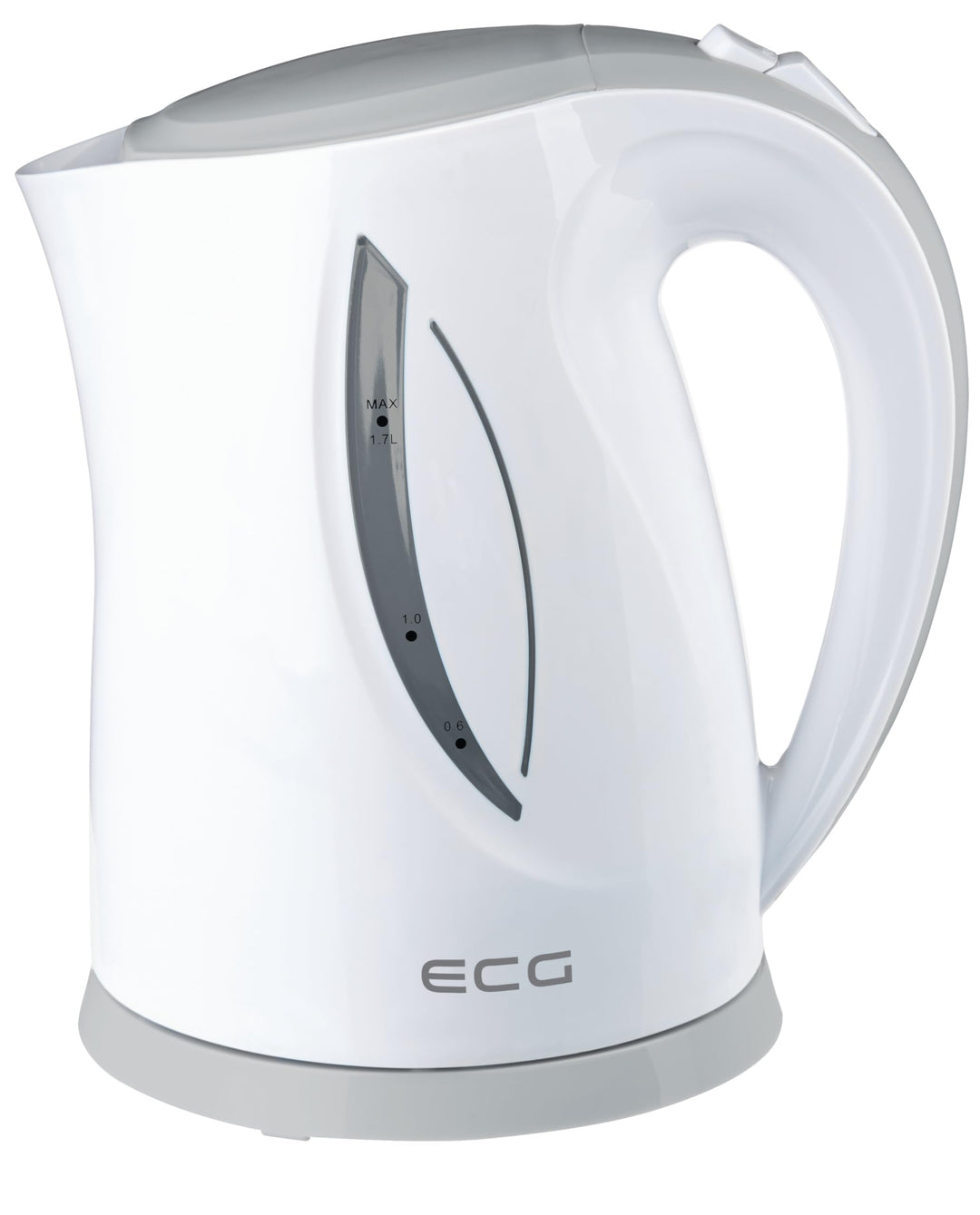 ECG RK 1758 Grey, Wasserkocher, 1,7 Liter, Grau-weiss, Plastik, 1.7 liters