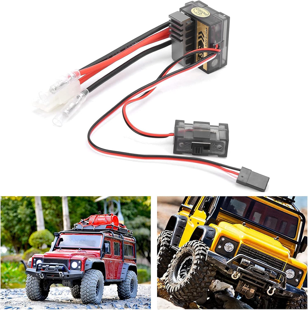 ESC RC-Bürstenregler, 7,2-16 V ESC Elektronischer Geschwindigkeitsregler Hochspannungs-Zweiwege-Gesc