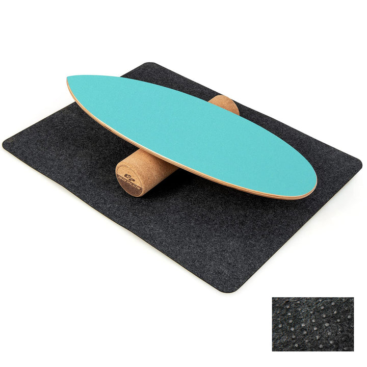 COSTWAY Balance Board aus Holz, Balancebrett, Balance Trainer Trickboard für zuhause, inkl. Korkroll