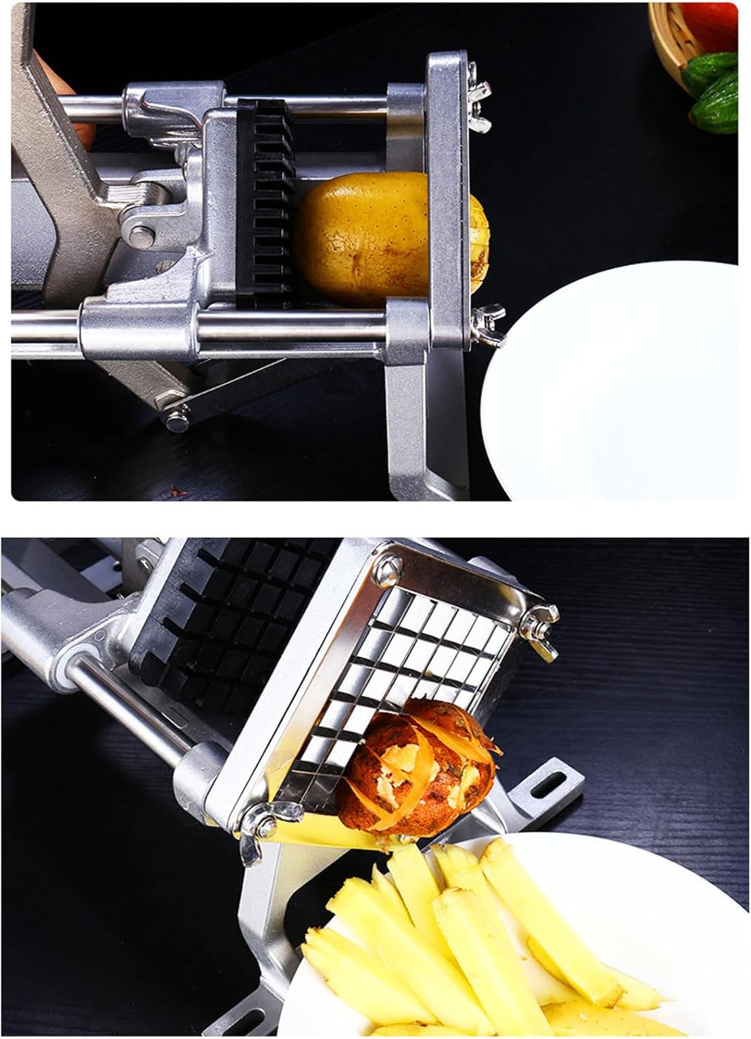 AUNMAS Pommes-Frites-Schneideklinge, Kommerzielle Pommes Frites Schneidemaschine Klinge Manuelles Ka