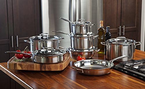 Le Creuset Gourmet-Profitopf aus 3-ply Edelstahl mit Deckel, Ø 30 cm,Für alle Herdarten inkl. Indukt