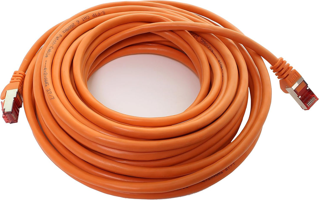 1aTTack.de 10x 5m - Cat 6 Netzwerk-Kabel Patch-Kabel Cat6 RJ45 SFTP - orange