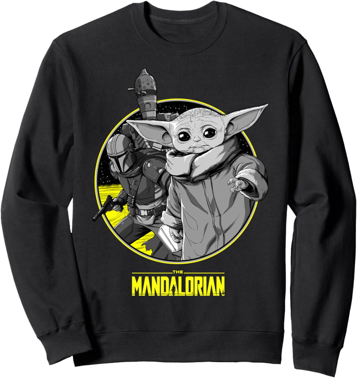 Star Wars The Child Group Shot Logo Sweatshirt