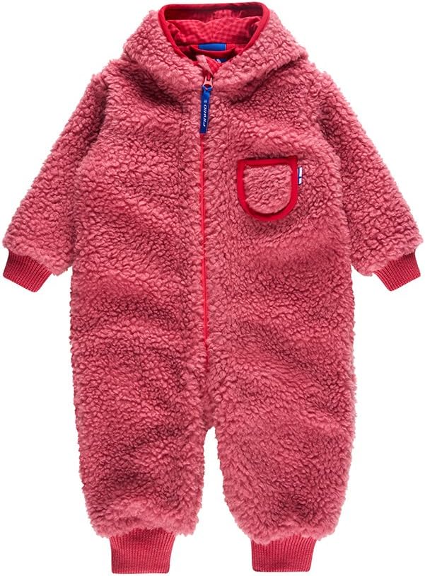 Finkid Puku Teddy Overall Kids stardust/cherry Grösse 60-70 2016