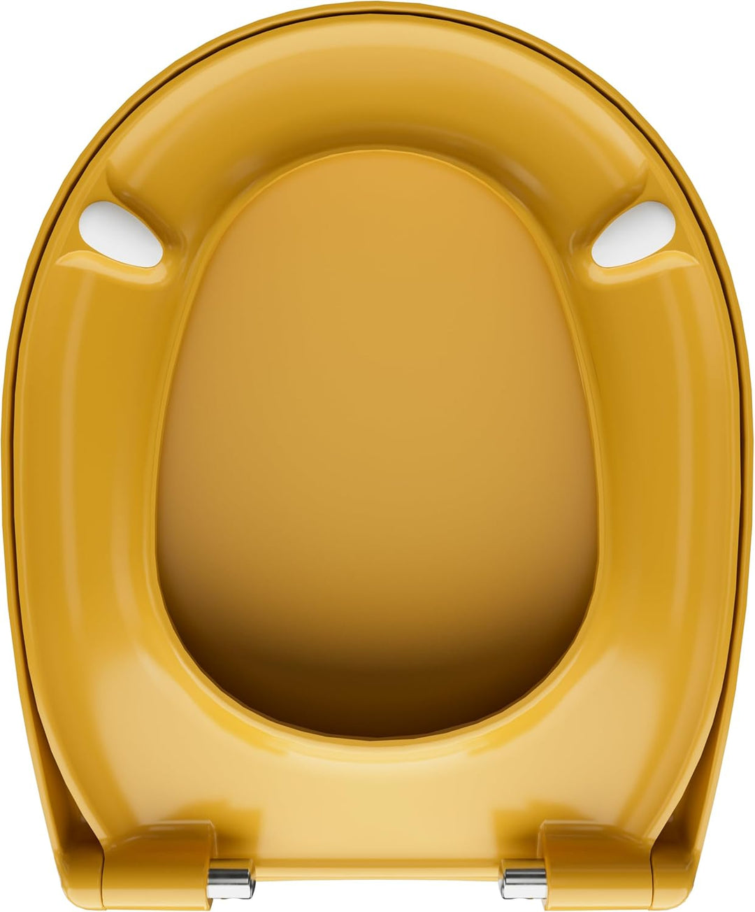 LUVETT® WC-Sitz mit Absenkautomatik C100 oval universell, Toilettendeckel mit 3 Edelstahl Montagelös