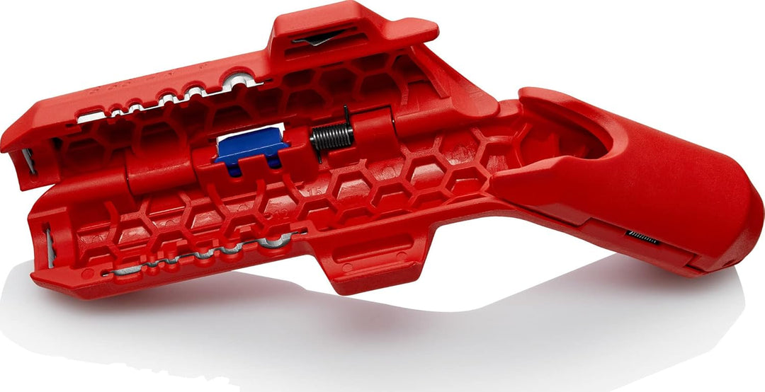 KNIPEX ErgoStrip Universal-Abmantelungswerkzeug (135 mm) 16 95 01 SB &amp; BiX Schneider für Kunststoffr