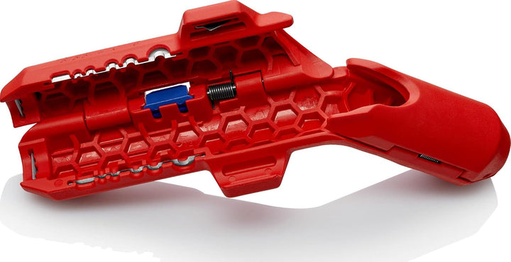 KNIPEX ErgoStrip Universal-Abmantelungswerkzeug (135 mm) 16 95 01 SB &amp; BiX Schneider für Kunststoffr