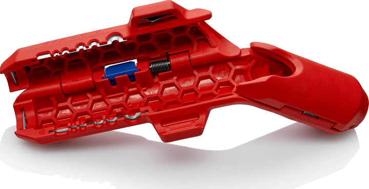 KNIPEX Selbsteinstellende Abisolierzange (200 mm) 12 40 200, Schwarz &amp; ErgoStrip Universal-Abmantelu