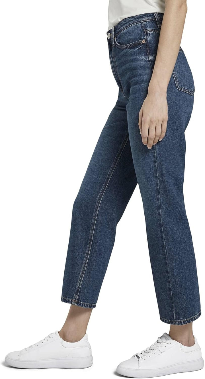 TOM TAILOR Damen Jeanshosen Kate Straight Jeans Clean Mid Stone Blue Denim,31,10113,6000