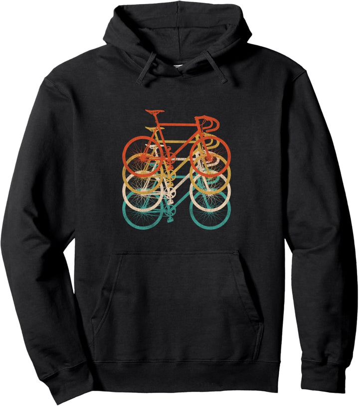 Fahrrad im Vintage-Stil Pullover Hoodie